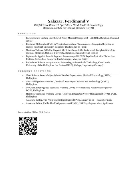 11th ISCID- Ticking Alert: Shielding the Philippines from SFTS's Silent Asian Spread through Vector Surveillance Studies(Salazar, Ferdinand V (RITM, Philippines))